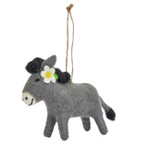 Argos Home handcrafted felt donkey ornament, imported from the UK