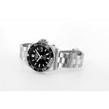 Roamer dive watch black dial steel bracelet 42mm, UK version