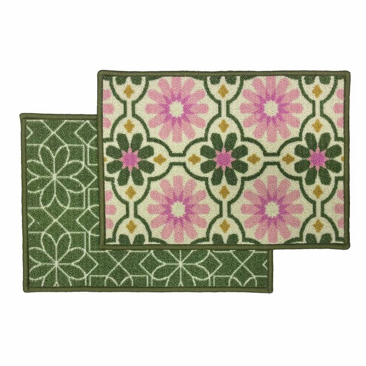 Mighty Mats Geo Tile twin pack doormat 40x57cm - British product