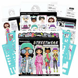 Fashion Angels streetwear design sketch portfolio, imported from the UK