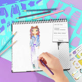 Fashion Angels streetwear design sketch portfolio, imported from the UK