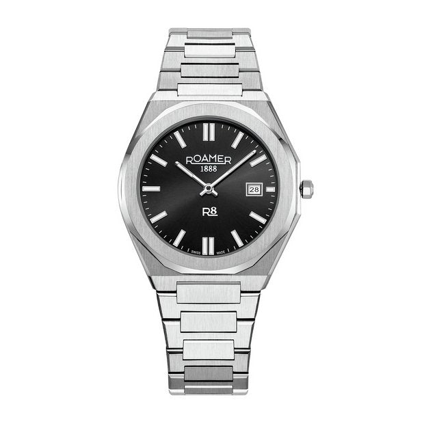Roamer R8 mens steel bracelet watch, UK version