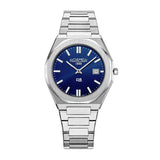 Roamer R8 blue dial steel bracelet watch 41mm, UK version