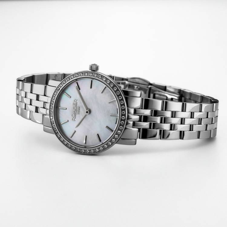 Roamer Scala ladies steel bracelet watch 28mm - British product