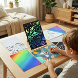 Chad Valley space scratch art set - British product