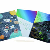 Chad Valley space scratch art set - British product