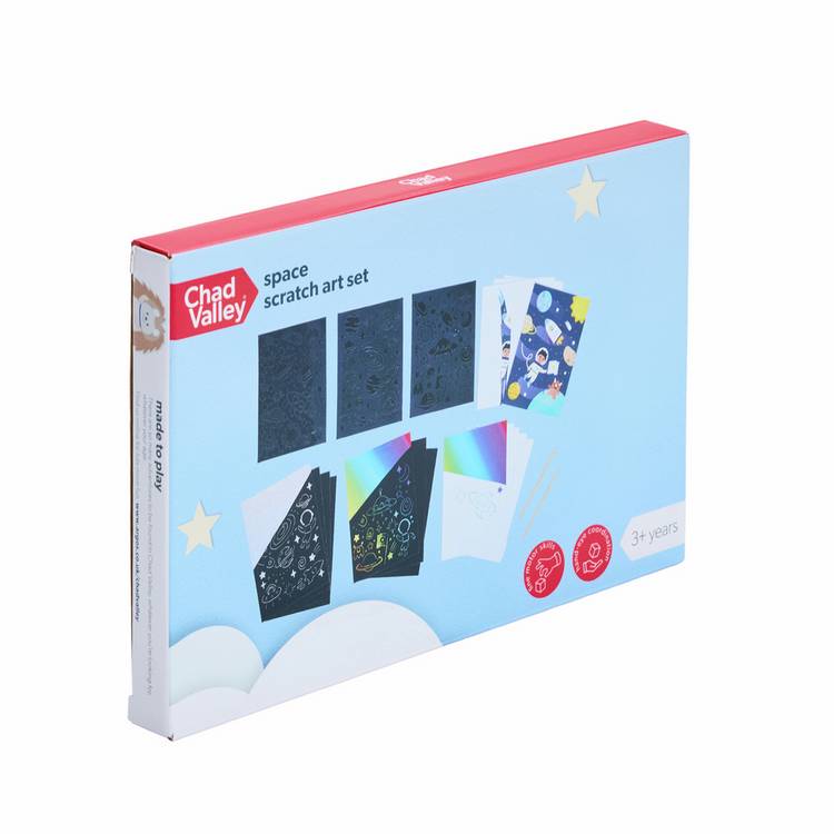 Chad Valley space scratch art set - British product