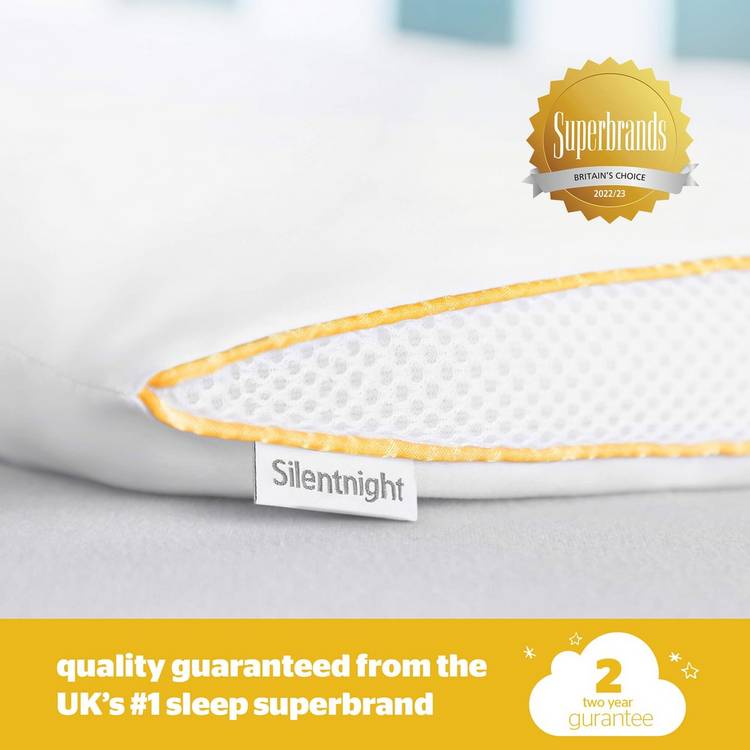 Silentnight breathable cot pillow 60x40cm (British brand)