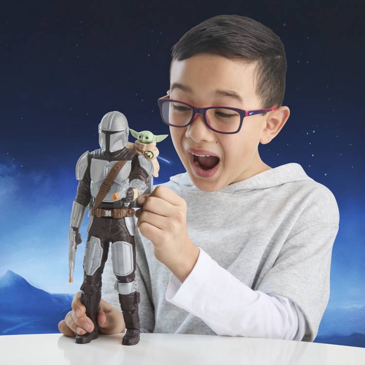 Star Wars Mandalorian & Grogu Bounty Blaster action figure 28 cm (British brand)