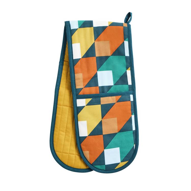 Habitat Geo Cube textile set blue, imported from the UK