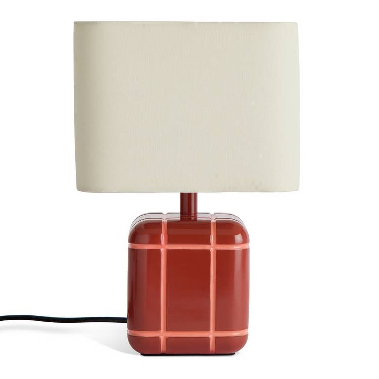 Habitat Metro small table lamp rust - British product
