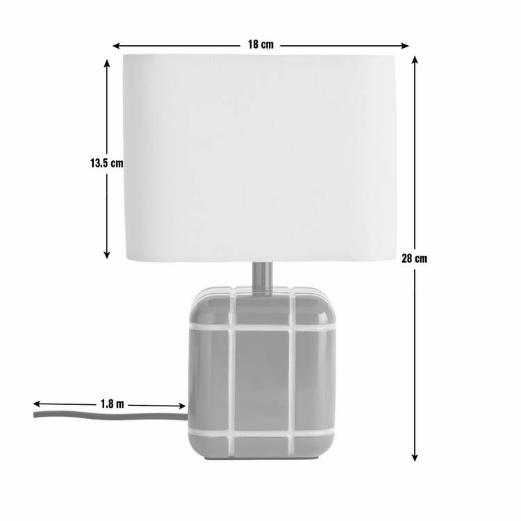 Habitat Metro small table lamp rust - British product