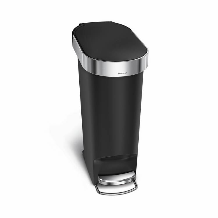 Simplehuman pedal bin black 40L (British brand)