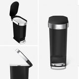 Simplehuman pedal bin black 40L (British brand)