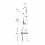 Simplehuman pedal bin black 40L (British brand)