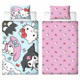 Hello Kitty single bedding set with panel print (British brand)