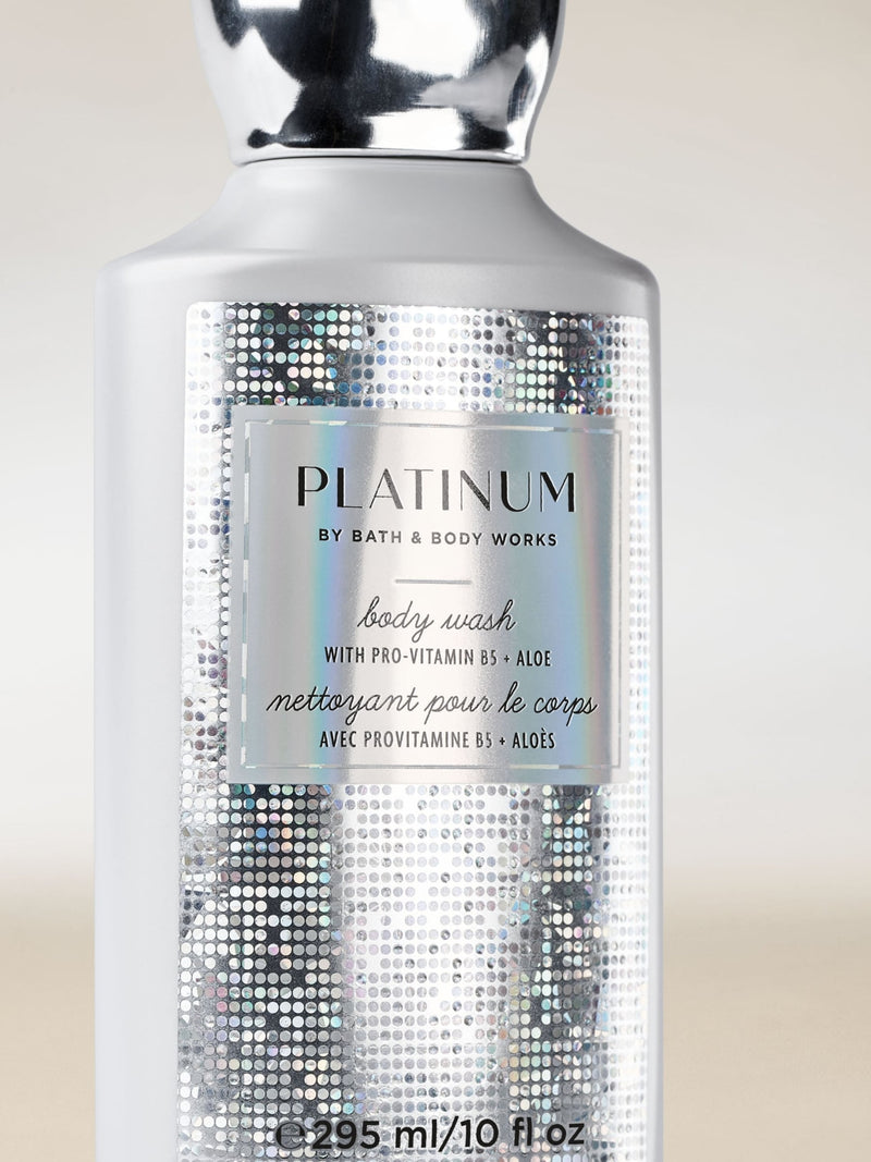 Bath & Body Works Platinum body wash 295ml, imported from the UK