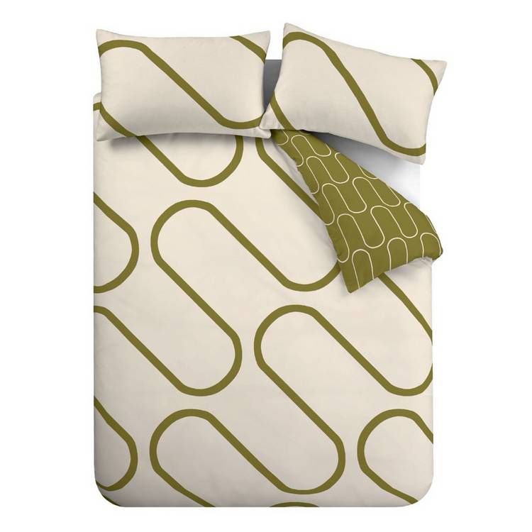 Catherine Lansfield linear curve bedding set single (British brand)