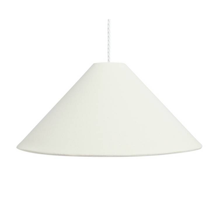 Habitat Oatmeal Cone Taper XL Lampshade 50cm (British brand)