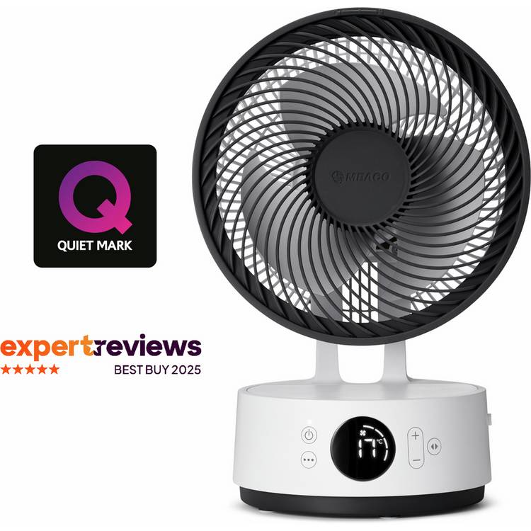 Meaco Sefte rechargeable desk fan 8 inch (British brand)