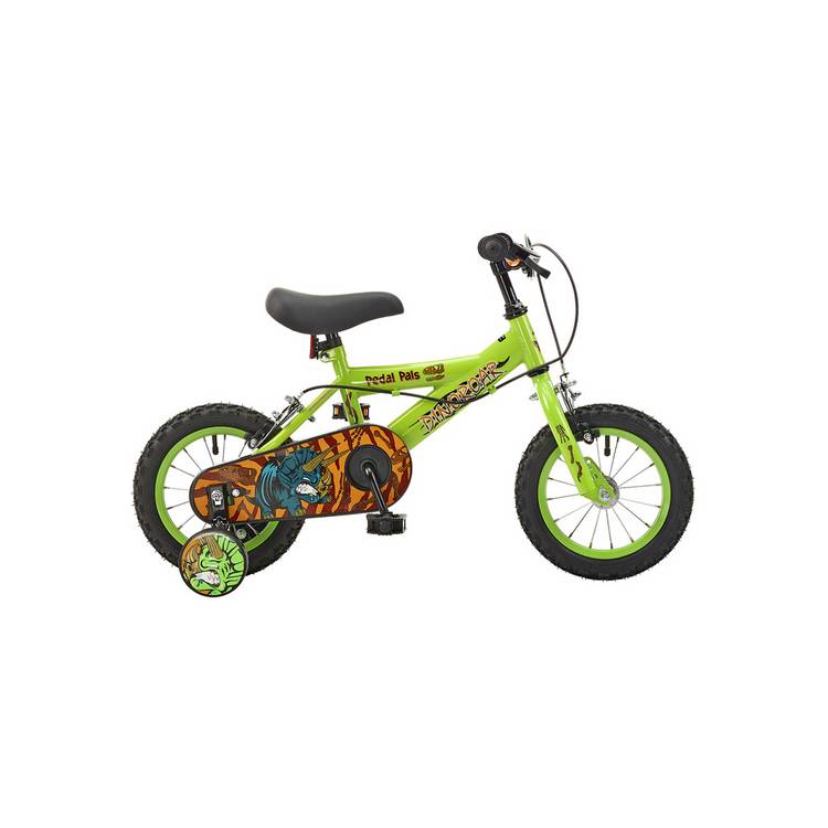 Pedal Pals kids mountain bike 12-inch green, imported from the UK