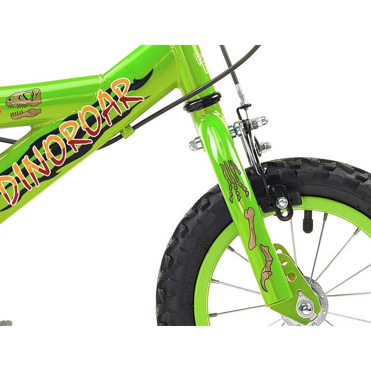 Pedal Pals kids mountain bike 12-inch green, imported from the UK