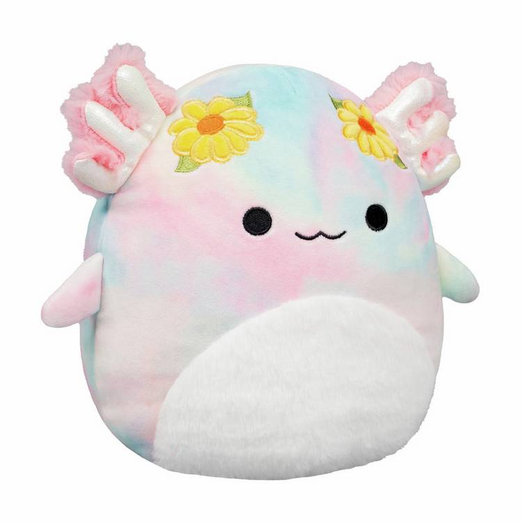 Squishmallows soft toy Tinley the tie-dye axolotl 7.5 inch, UK version