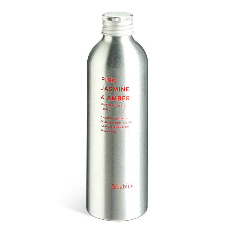 Habitat diffuser refill Pink Jasmine and Amber 180ml, imported from the UK