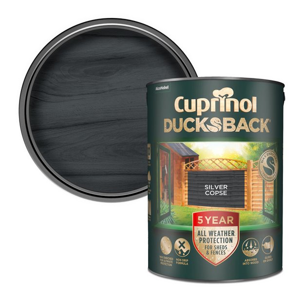 Cuprinol wood paint Silver Copse 5L (British brand)