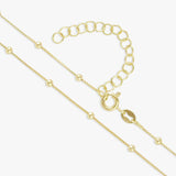 Revere gold plated beaded box chain 18in - British product