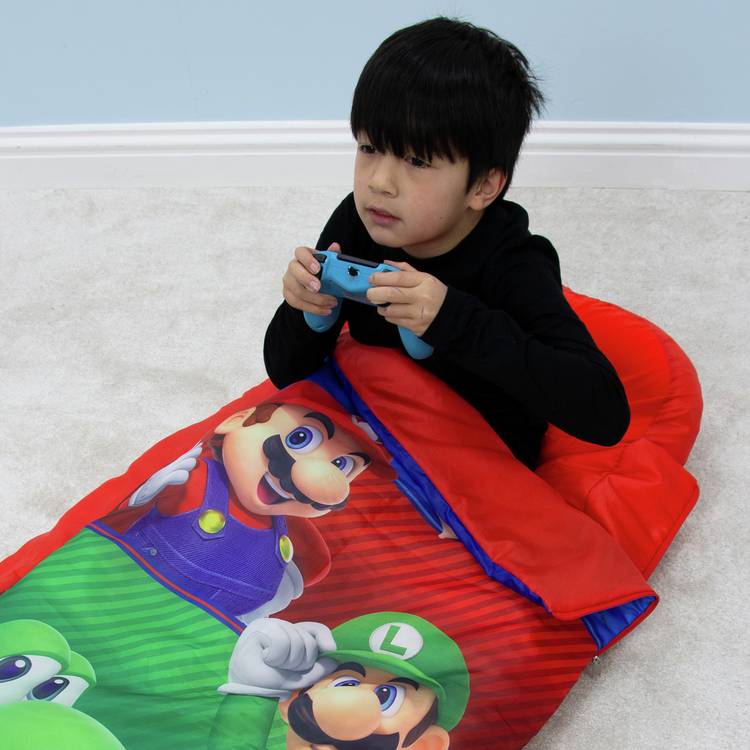 Nintendo Super Mario Squad inflatable ReadyBed for kids, UK version
