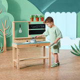 Chad Valley wooden play house with mud kitchen (British brand)