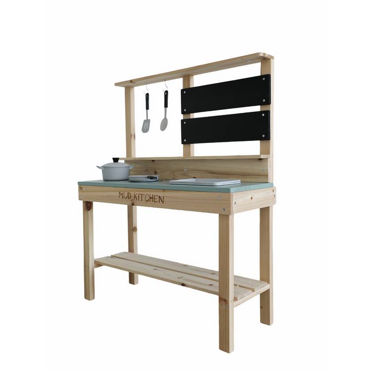 Chad Valley wooden play house with mud kitchen (British brand)