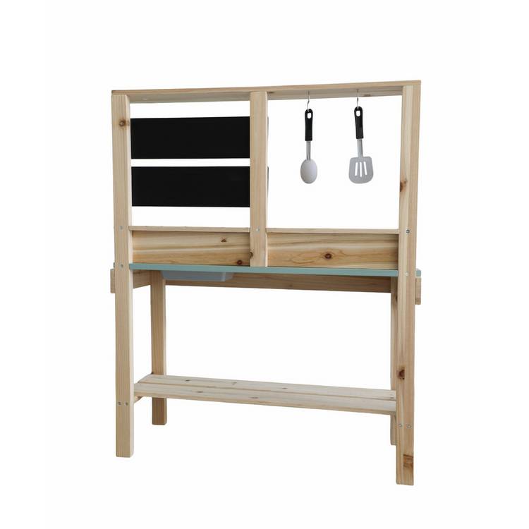 Chad Valley wooden play house with mud kitchen (British brand)