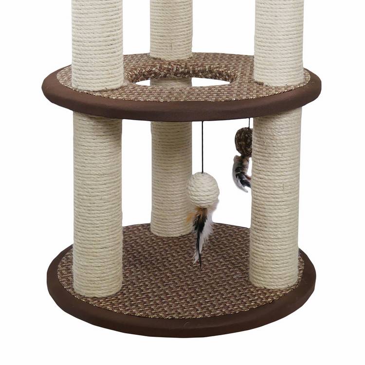 Rosewood Pet cinnamon cat scratcher multi-level tree, UK version