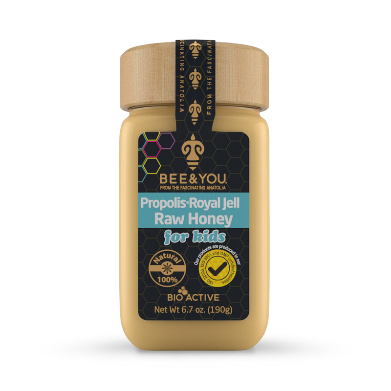 BEE&YOU kids honey mix propolis royal jelly 190g, imported from the UK