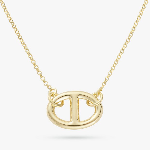 Revere gold plated silver marine pendant necklace 46cm (British brand)