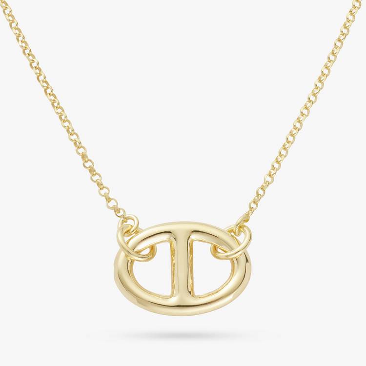 Revere gold plated silver marine pendant necklace 46cm (British brand)