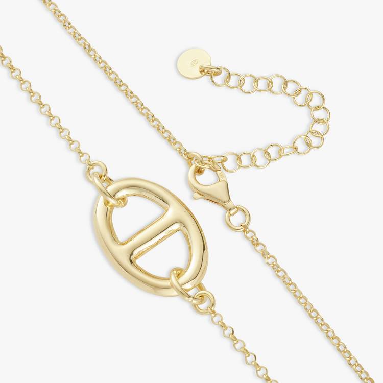 Revere gold plated silver marine pendant necklace 46cm (British brand)