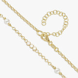 Revere pearl and crystal necklace 46cm (British brand)