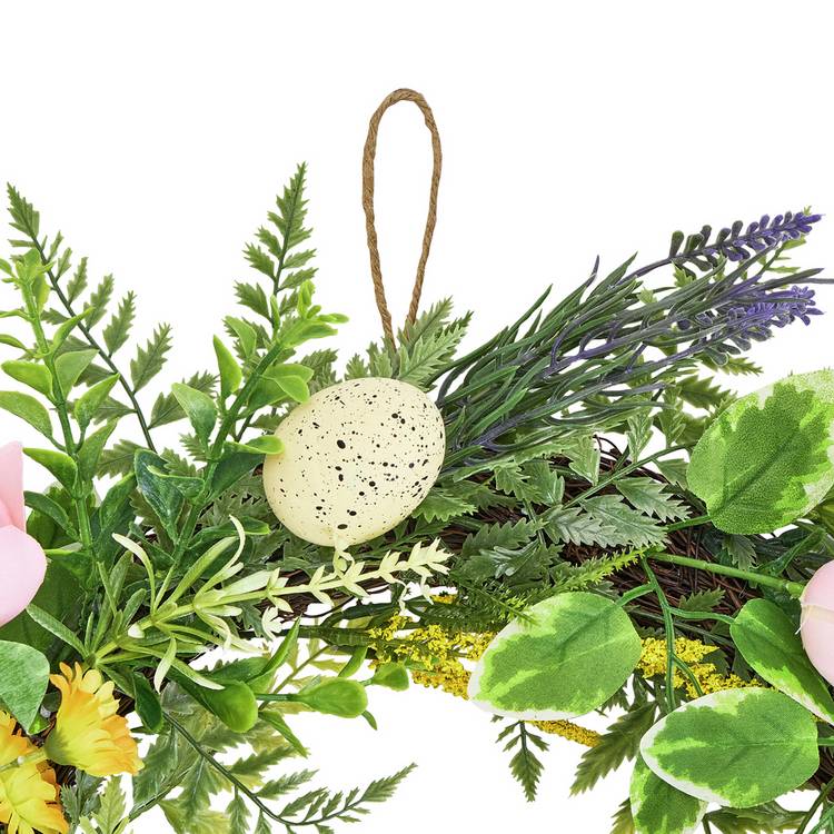 Argos Home floral and egg Easter wreath 55.9cm (British brand)
