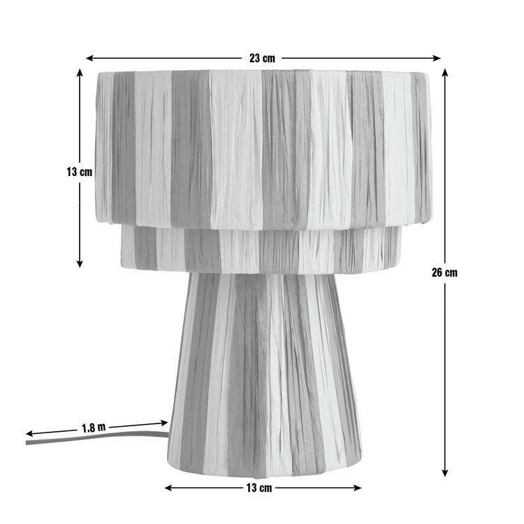 Argos Home Salto Rafia 3-tier table lamp - British product