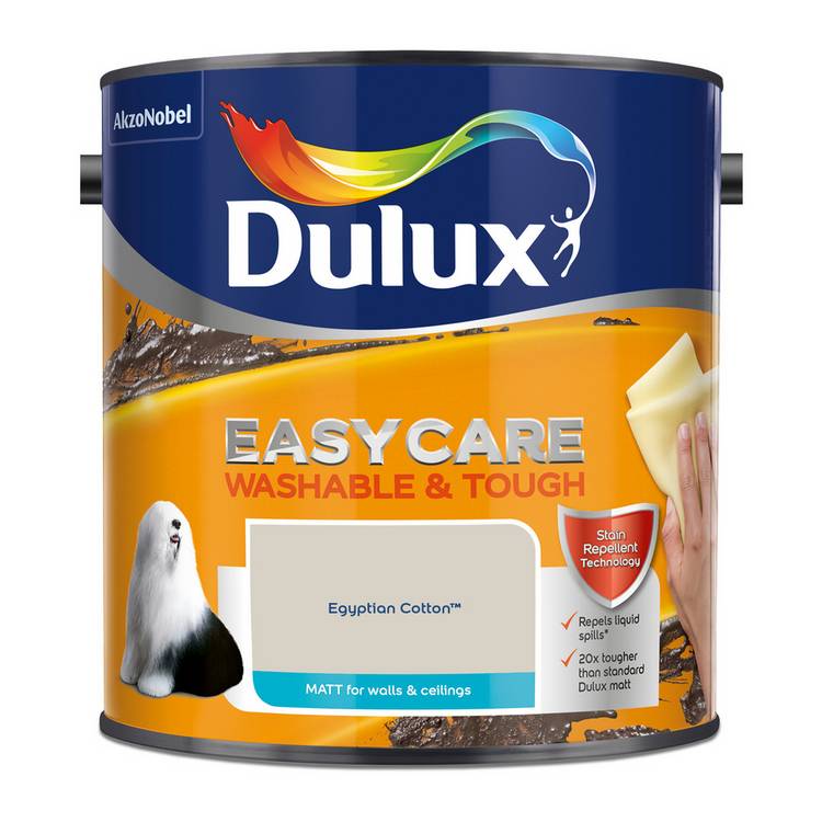 Dulux Easycare paint Egypt Cotton 2.5L (British brand)