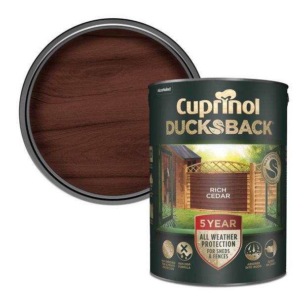 Cuprinol paint Rich Cedar 5L - British product
