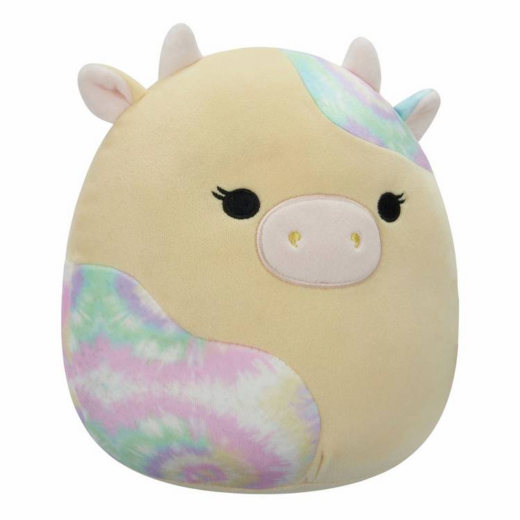 Squishmallows soft toy Rina the Yellow Cow 7.5-inch (British brand)