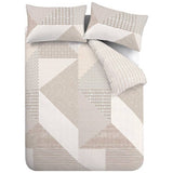Catherine Lansfield Larsson Geo Neutral bedding set single, imported from the UK