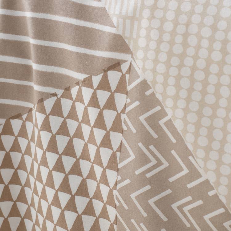Catherine Lansfield Larsson Geo Neutral bedding set single, imported from the UK