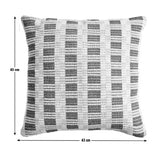 Habitat striped grid woven cushion orange 43x43cm, imported from the UK