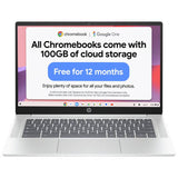 HP Chromebook 14 inch Intel N100 UK version
