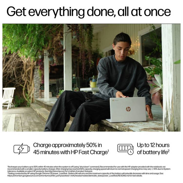 HP Chromebook 14 inch Intel N100 UK version